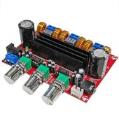 HiFi级2.1声道TPA3116D2数字功放板2 100W大功率超重低音模块 50W