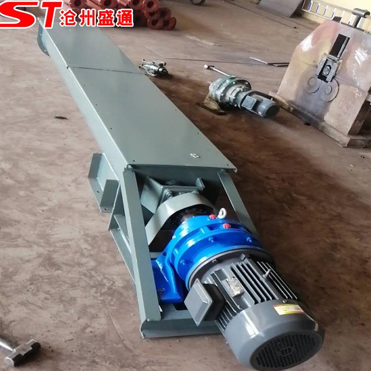 单轴U型输送螺旋设备 管式螺旋输送机 U型螺旋水泥绞龙上料机