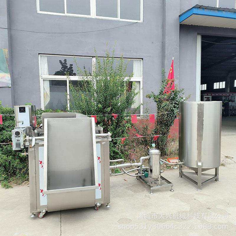 蚕豆腰果油炸锅全自动自带搅拌油炸设备怪味豆油炸锅厂家直销