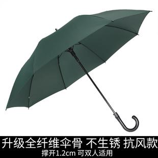 高档大黑伞长柄把大加大g超大直弯钩号黑色复古男士 雨伞定制loo广