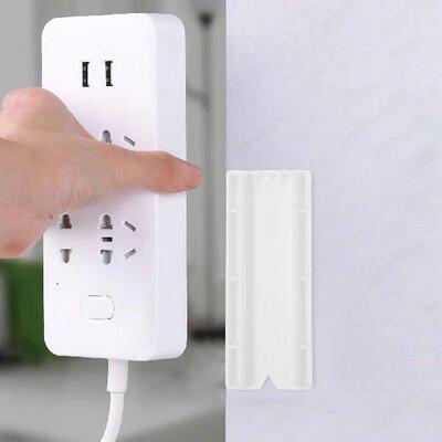 4 set Socket Power Strip Holder Patch Panel Hanger Adhesive