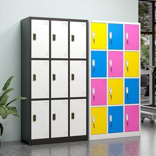 彩感色更衣柜员工储物柜室门收纳柜应锁多浴存包柜健身房见详情铁