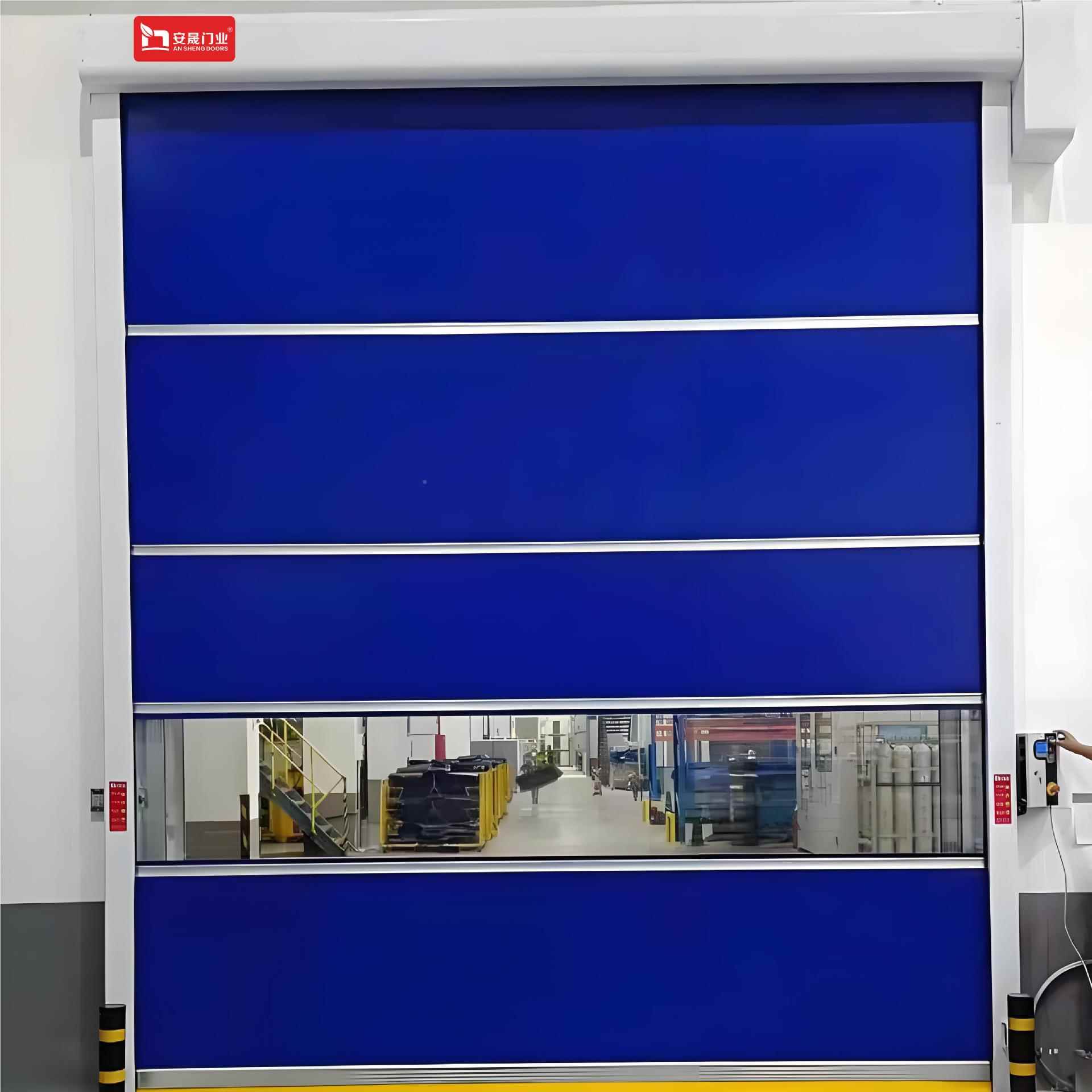 模具车间隔FUF断专用快速道卷门帘智升降感应系统通门工厂能安装