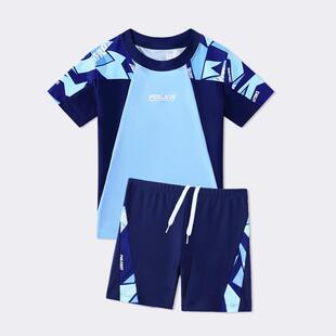 游泳衣青少年训练泳装 男孩泳裤 备 夏季 泳衣男童中大童分体2024新款