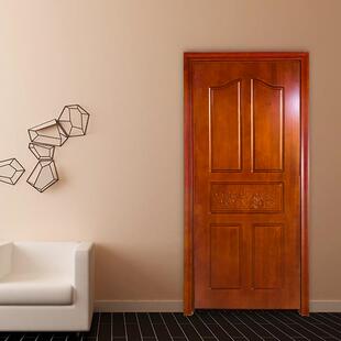 欧烤式 实木门家220用出租屋防盗漆内房间门室别墅室卧木门隔音入