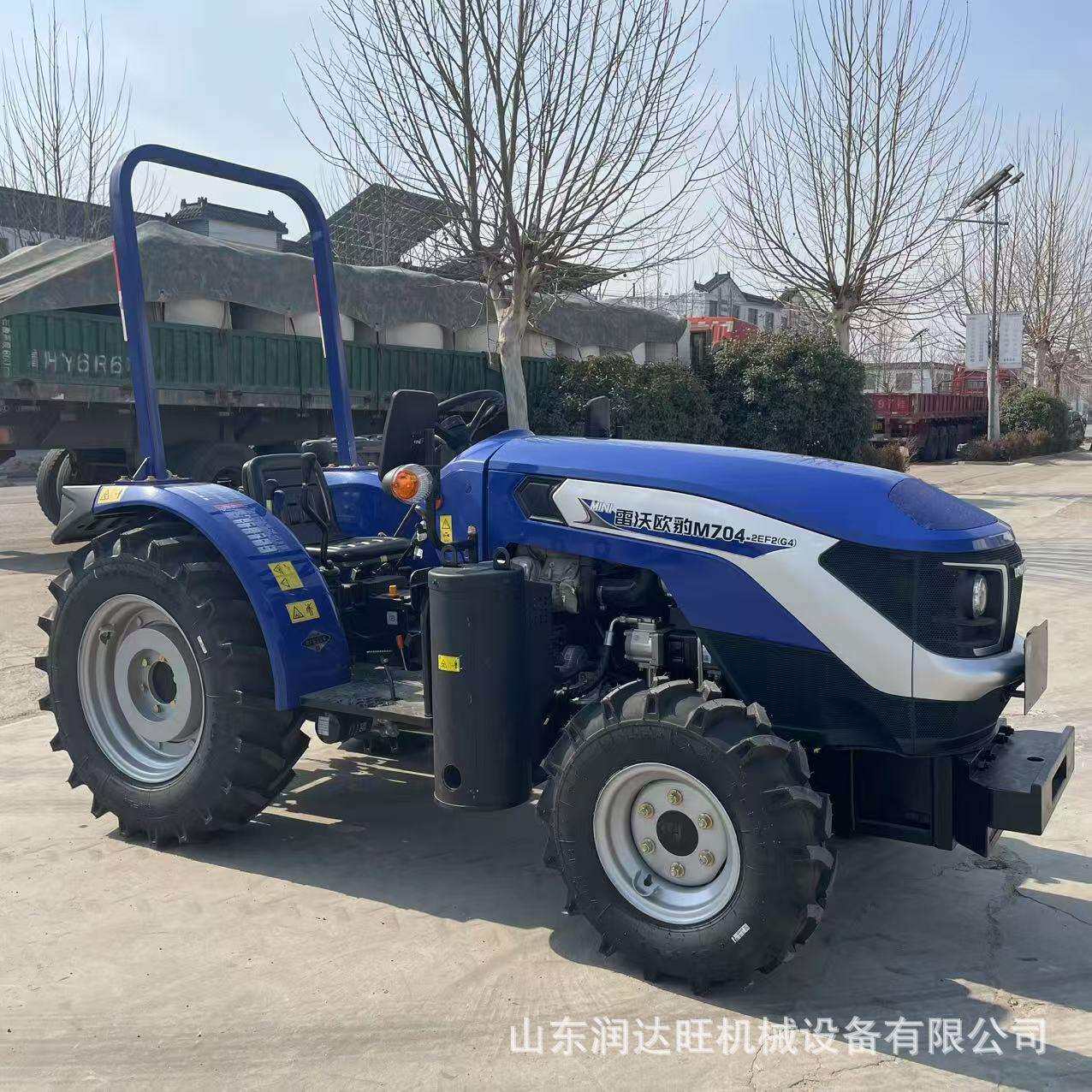 新款小型70马力四驱拖拉机农用开沟耕整机雷沃704大棚王耕地机