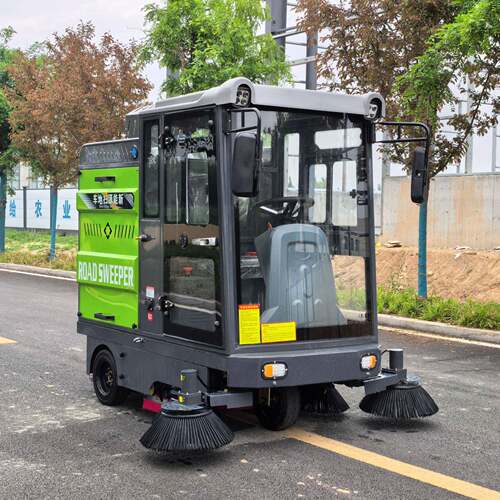 跨境厂家封闭式机械扫地车工厂车间商用清扫车小区物业街道扫路车