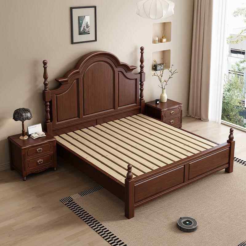 新款实木床式.米法主美卧双人式安娜床实木床实木卧室.米轻奢储物