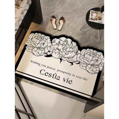 硅藻泥吸水垫卫生间地垫浴室防滑速干门口脚垫家用洗手间厕所门垫