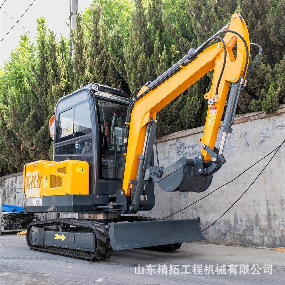 履带式微小型挖掘机农用果园小挖机可家用挖机推土挖沟勾机抓木机