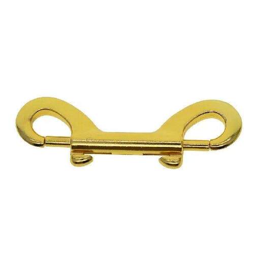 2x2/4/6/10pc Double End Gate Snap Hook Key Holder Alloy