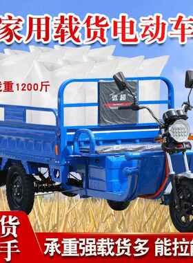 国标电车动三轮新KUE款拉货快重递成人载山区家用农用电瓶车货摆