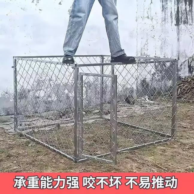 大型犬狗笼跑笼加粗加大活动马犬隔离镀锌拼接狗围舍养殖家用大栅