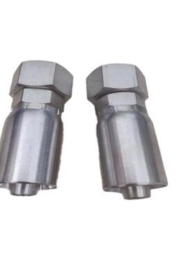 不锈钢胶管总液压配件角成三通液压接头直一体式胶管KWU管接头