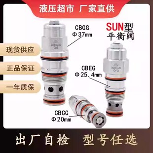 螺纹插装液压平衡阀替代SUN抗衡阀CBCA/CBEA/CBCG/CBEG