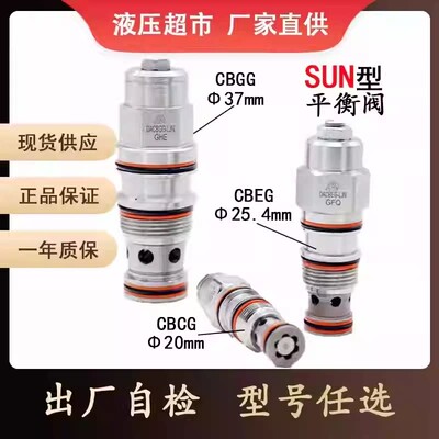 螺纹插装液压平衡阀替代SUN抗衡阀CBCA/CBEA/CBCG/CBEG