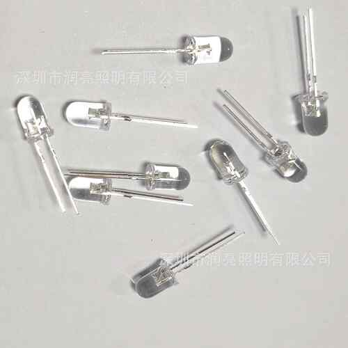 5mm红绿无极双色透明高亮插件红光翠绿led发光二极管指示灯珠品质