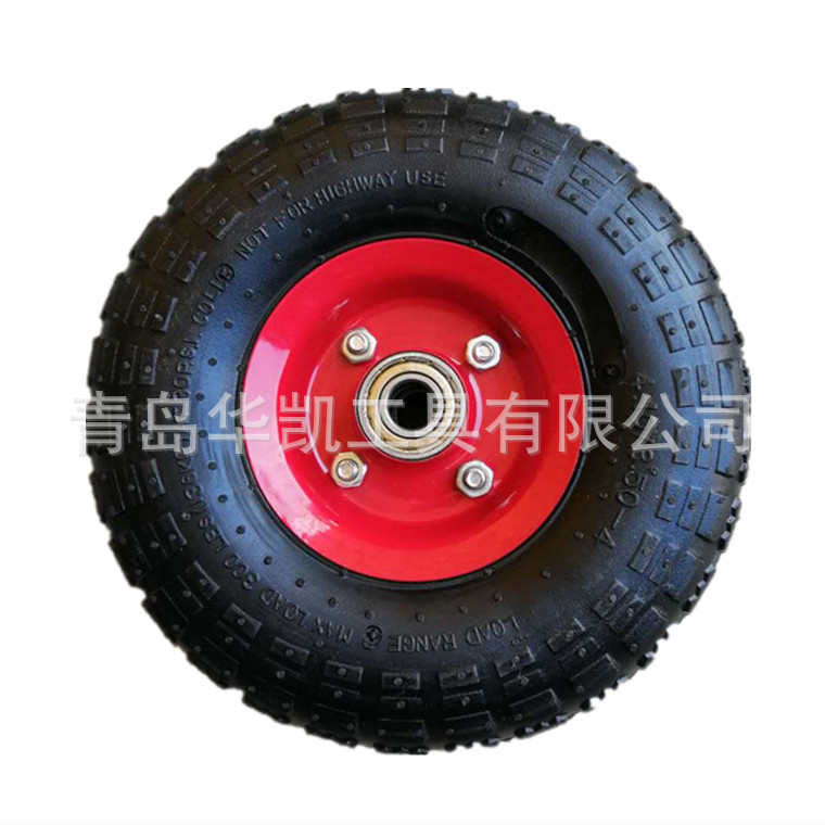 250-4充气轮8寸 8寸仓库车划线机轮  2.50-4工业支架万向定向脚轮