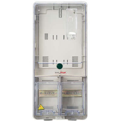 电子式三相电表箱配电箱塑料透明PZ40铁质出租房房东电表箱 1-8户