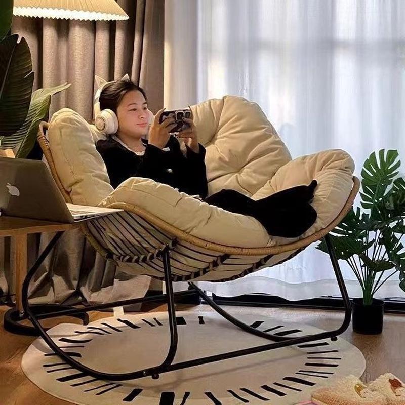 网红摇摇懒人沙发家用单人阳台成人摇椅躺椅休闲轻奢客厅沙