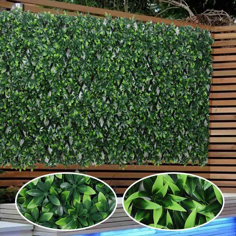 仿植物塑料伸栅栏草坪缩栅栏篱笆伸缩草002坪真户外栅栏围挡