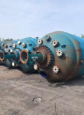 低价出售10000L搪瓷反应釜 型号齐全 化工防腐反应设备 二手搪瓷