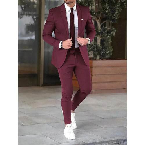 Q 15381 Slim business men's suit set 修身商务士西装套装