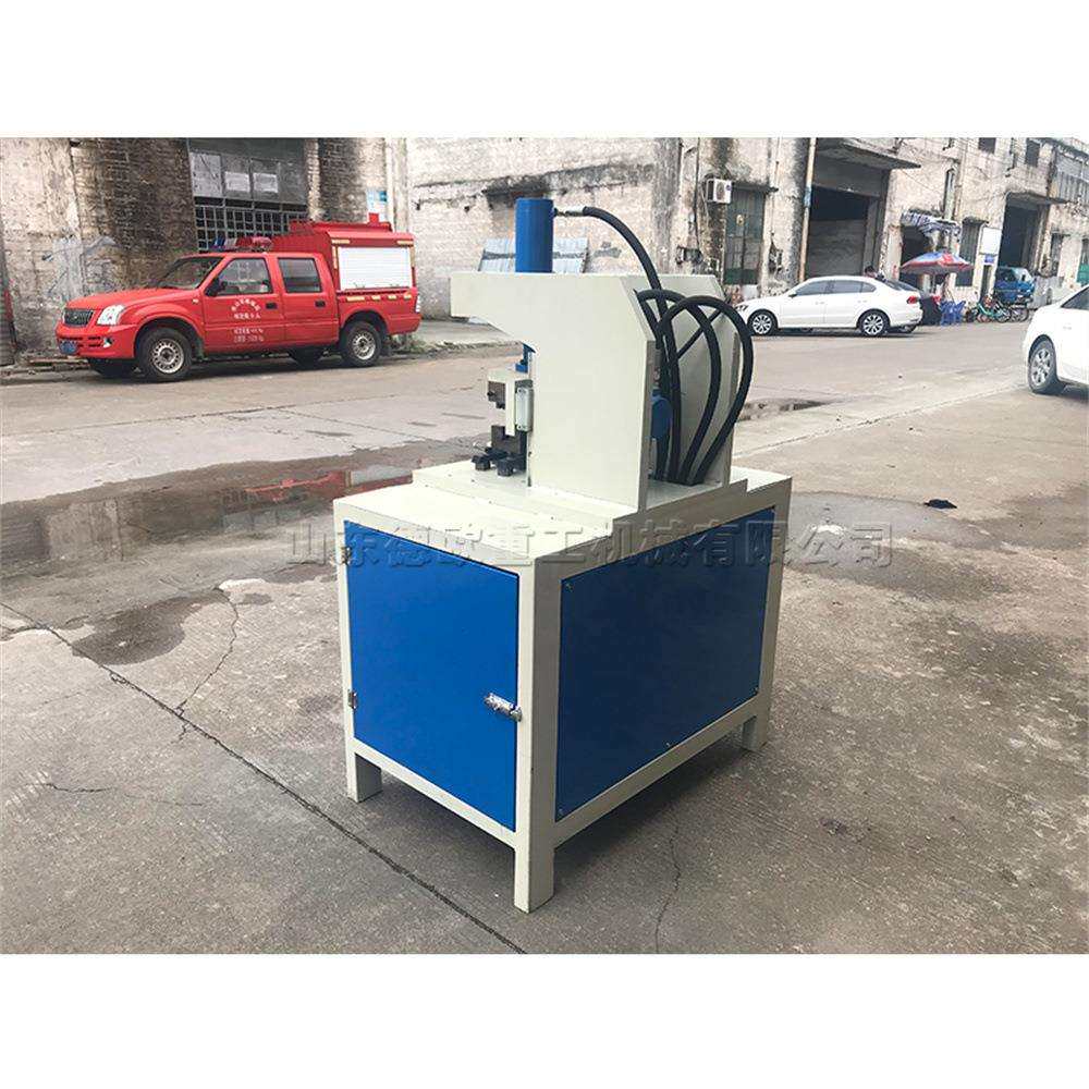 金属型材液压冲角机 电动台式管材切角机 不锈钢管角度切割机