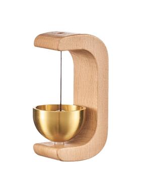 多巴胺胡桃木入户门风铃装饰摆件