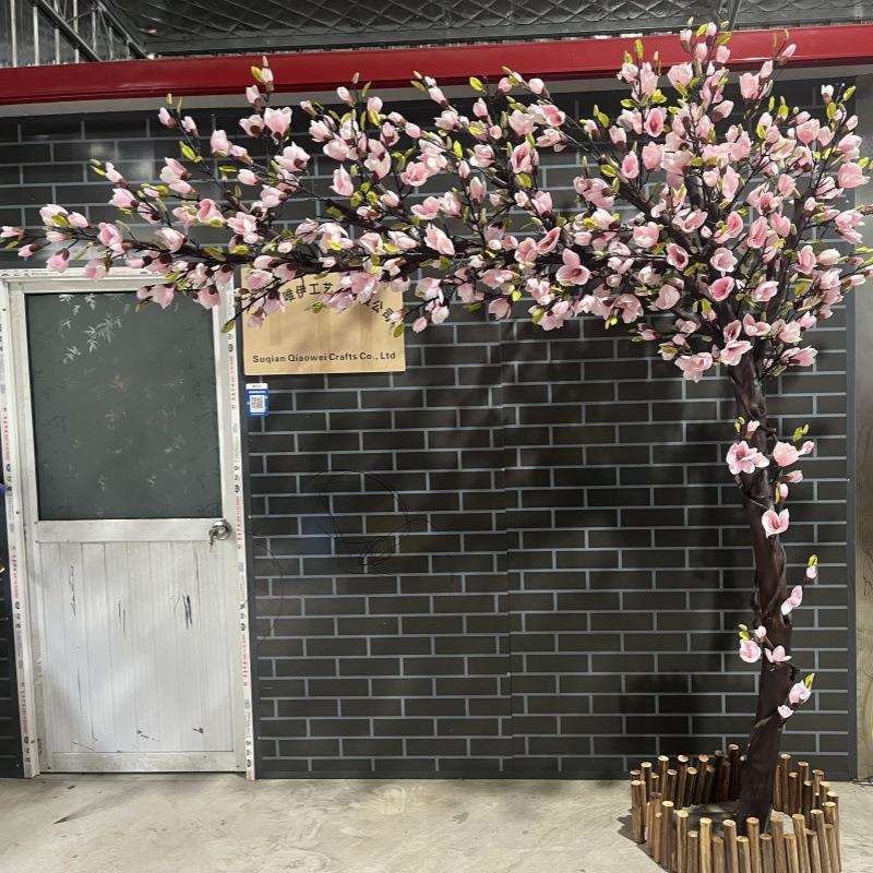 仿真玉兰花树假树大型活动植物造型室内室外酒店橱窗装饰花艺软装