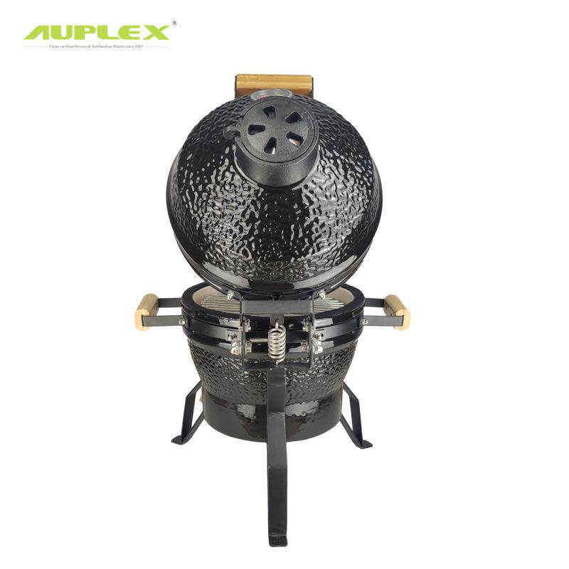 户外BBQ1陶瓷B烧烤炉携式便QNO木炭烧寸烤炉露营桌面烧烤炉焖熏BQ