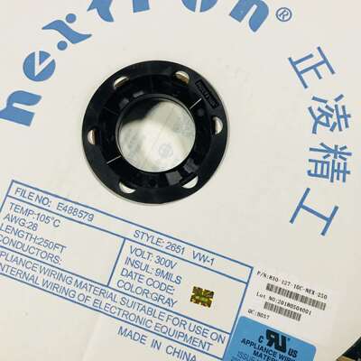 原装NEXTRON正凌精工10芯灰排线FC压线头配套排线10P 76.5米/卷