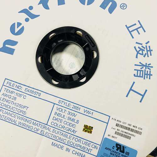 原装NEXTRON正凌精工10芯灰排线FC压线头配套排线10P 76.5米/卷