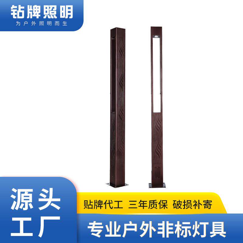 现代简约不锈钢景观灯户外庭院装饰花园灯小区路灯led庭院灯超亮