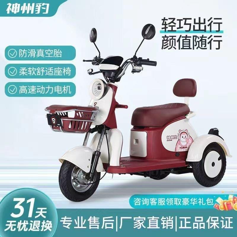 新款小型休闲电动三轮车老人代步车接送孩子日常通勤成人电三轮车