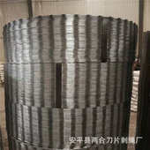 不锈钢直条镀锌刺网品字型刀片刺绳焊接刀片刺绳