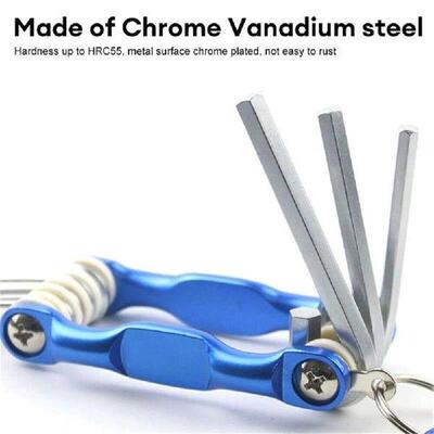 Folding Allen Wrench Set Metric Folding Hex Key Set Metric