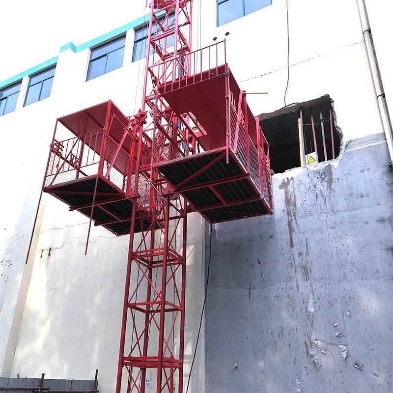 山东建筑工地SS80施工升降单笼物料提升机货物施工电梯