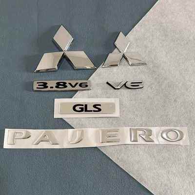 适用帕杰罗V73V93V7797中网三菱车标尾门V6/GLS标PAJERO字母标志