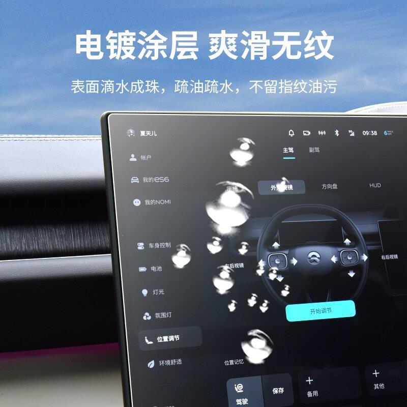 适蔚来ES6ES8EC6EC7ET5中控导航仪表显示屏幕钢化膜保护膜ES7/ET7