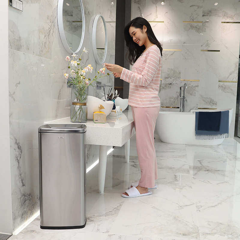 GNF方形无盖不锈钢垃圾桶大号商用酒店商场电梯口厕所擦手纸篓30L,家庭/个人清洁工具,垃圾桶,淘宝优惠券,粉丝福利购,淘宝优惠卷