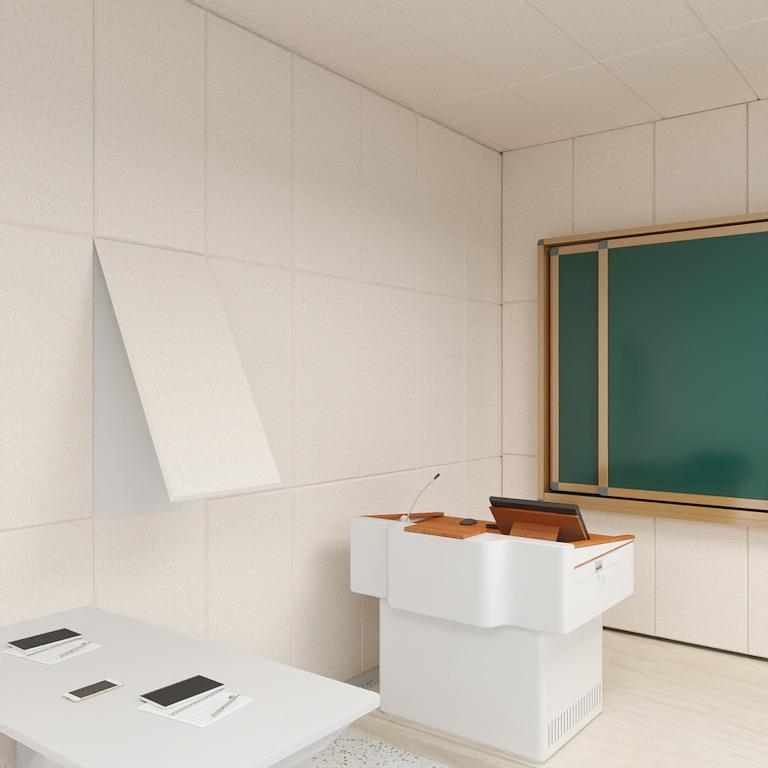 学校教室专用隔音板聚酯纤维吸音板墙面装饰隔音棉版背景墙装修板