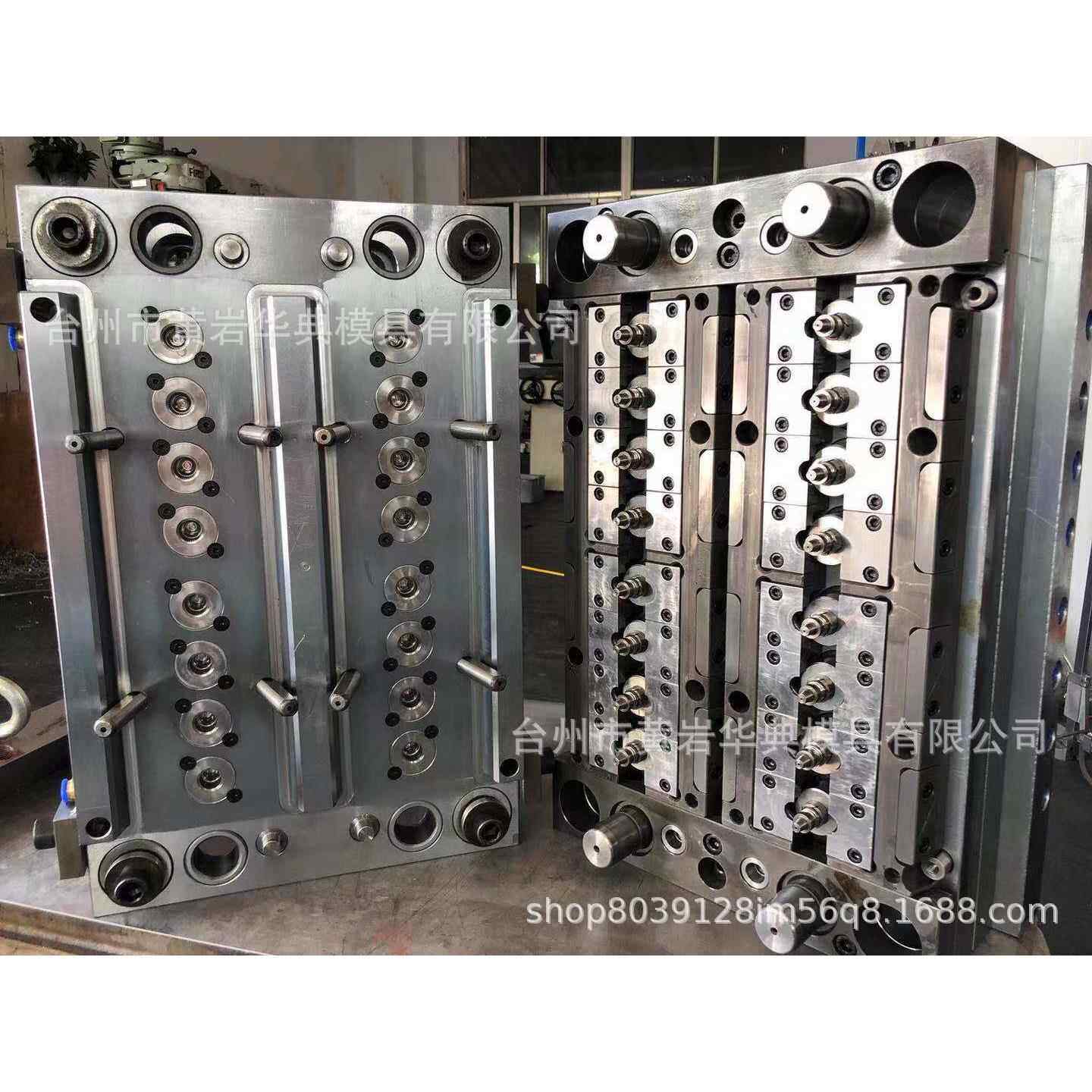 PET瓶胚瓶盖模具PP塑料螺纹盖翻盖模具油瓶洗发水瓶盖12腔模具