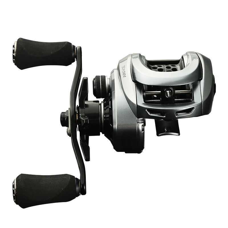 kRr塔酷马P1微物水滴轮防炸线远投双线超轻泛用黑金属路亚轮路亚