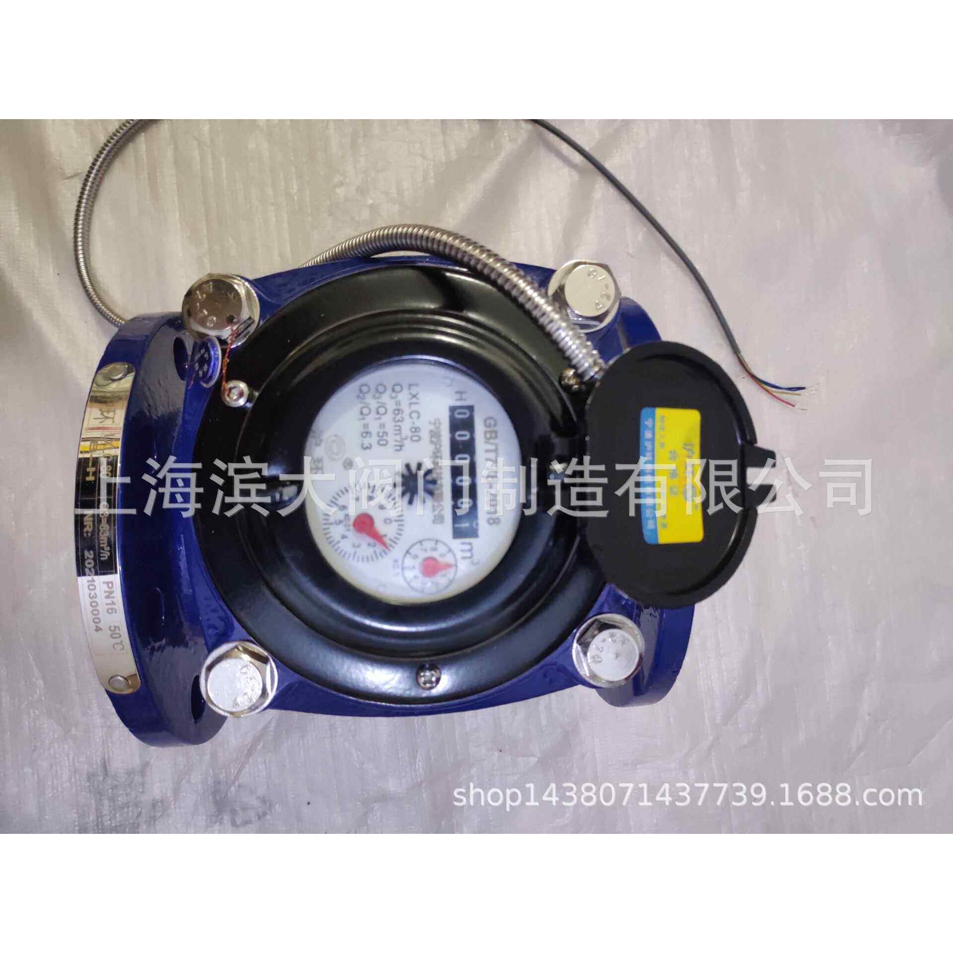 滨大阀门远传水表RS485接口法兰水表 远光电直读传冷水表DN100