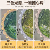 梳妆台梳妆镜触高级带桌面台式 化妆镜镜子led灯智能控充电异形灯