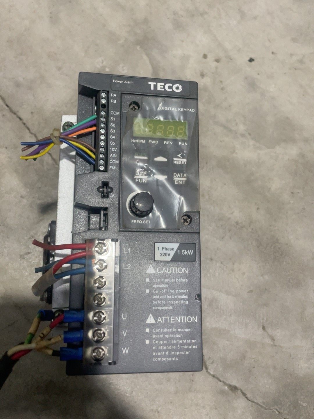 东元TECO变频器 S310-202-H1DC，1.5kW功