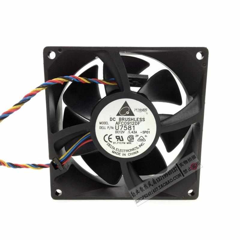 。台达 9032 9CM/厘米12V 1.43A AFC0912DF U7581 机箱散热风扇