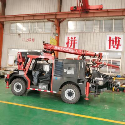 湿喷机台车 QKSP-20A混凝土湿喷台车 Concrete Spray pump truck