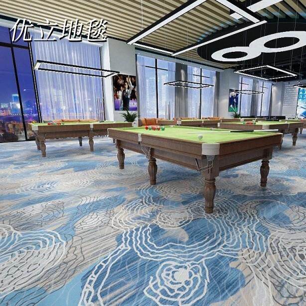 印花地毯棋牌室宴会大厅酒店客房满铺直播间电影院涤纶防火全铺